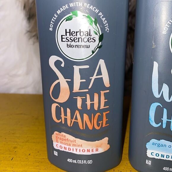 2 Count Herbal Essences Bio Renew 13.5Oz Argan Oil/grapefruit & Mint Conditioner - Picture 2 of 3